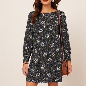 Ann Taylor loft floral meadow swing dress ❤️